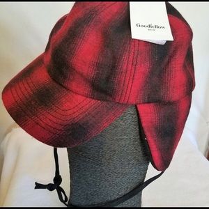 Goodfellow Men's Shadow Plaid Camper Ear Flaps